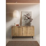 Marckeric Niska komoda od masivnog manga u prirodnoj boji 150x85 cm Mundra – | shoptok.hr