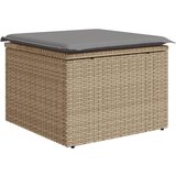 Maison Chic Vrtni stolček - Vrtni stoli z blazino bež 55x55x37 cm poli ratan JS808, (21877944) Cene