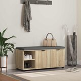  Klupa za hodnik s jastukom Sonoma hrast 100 x 38 x 46 cm | shoptok.hr