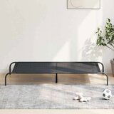 vidaXL dvignjena pasja postelja črna 150x90x20 cm tekstilen in jeklo | Shoptok.si