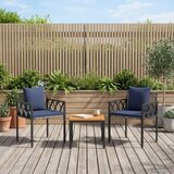  Set vanjskog namještaja 3 pcs Siva i tamnoplava poliratan | shoptok.hr
