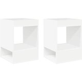  Konačna Stolić 2 pcs Bijelo 40 x 40 x 56 cm Konstruirano drvo | shoptok.hr