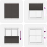  Plisirana roleta crna 120x100 cm širina tkanine 119 4 cm | shoptok.hr