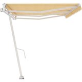  Prostostoječa avtomatska tenda 600x300 cm rumena/bela, (20954830) | Shoptok.si