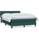  Box Spring krevet s madracem tamno zeleni 160x220 cm baršun | shoptok.hr