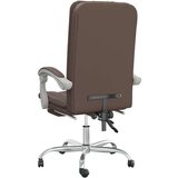  Uredski naslonjač od umjetne kože smeđi | shoptok.hr