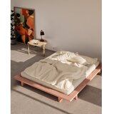 Karup Design Svetlo rožnata zakonska postelja iz masivnega bora z letvenim dnom 140x200 cm Japan – | Shoptok.si