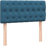 Box spring postelja z vzmetnico temno modra 80x210 cm žamet, (21792500) | Shoptok.si