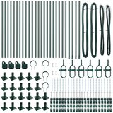  Stup za ogradu 26 pcs Siva 3,2 x 3,2 x 110 cm | shoptok.hr