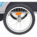 Prikolica za bicikl sivo-plava 30 kg | shoptok.hr
