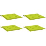  Jastuci za vrtne stolice 4 kom zeleni 50 x 50 x 4 cm od tkanine | Shoptok.si