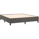  Box spring postelja z vzmetnico temno siva 160x200 cm žamet, (20899609) | Shoptok.si