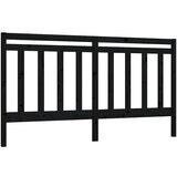 Maison Chic posteljno vzglavje - vzglavna omarica - nočna omarica črno 206x4x100 cm trdna borovina, (21705815) Cene