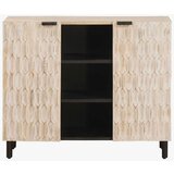  Kreveta Finš bijelog pranja 90 x 33 5 x 75 cm Čvrsto drvo manga | shoptok.hr