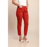 Fenzy Plus Size Bombažne Hlače, Opečnate | Shoptok.si