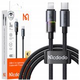 McDodo USB-C KABEL ZA HITRO POLNJENJE ZA IPHONE LIGHTNING 36W 1M LED ČRN, (5000259799) | Shoptok.si