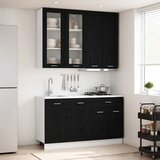  Kuhinjska jedinica LYON 4 pcs Crni hrast Konstruirano drvo | shoptok.hr