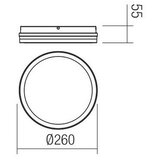  Redo 90290 - LED spoljašnja plafonska svetiljka sa senzorom ISOLA LED/24W/230V IP54 | Eponuda.com