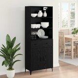  Highboard Crni hrast 69,5 x 34 x 180 cm Konstruirano drvo | shoptok.hr