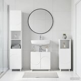  Set ormarića za kupaonicu 3 kom. Bijela visokog sjaja | shoptok.hr