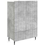 vidaXL Strani šal Betonsko siva 66 x 34,5 x 97 cm Inženirski les, (5000218311) | Shoptok.si