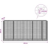  Gabion s žicom debljine 3,5 mm i mrežom 5x2,5 cm 450x100x200 cm | shoptok.hr