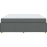  Okvir kreveta s madracem Ostalo Tamno siva 200 x 200 cm tkanina | shoptok.hr