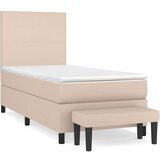 vidaXL krevet s oprugama i madrac cappuccino 80x200 cm od umjetne kože | shoptok.hr