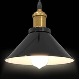VISILICA podesiva po visini E27 sjajno crna Ø 22 cm metal | shoptok.hr