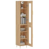  Visoka komoda hrasta sonome 34,5x34x180cm od konstruiranog drva | shoptok.hr