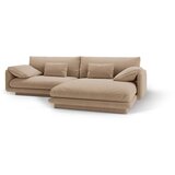 Micadoni Bež kotna sedežna garnitura iz tkanine bouclé (desni kot) Torino – Home | Shoptok.si