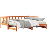  Krevet za povlačenje za dan Vosak smeđa 203.5 x 164 x 66 cm | shoptok.hr