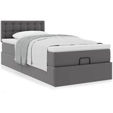  Otomanski krevet s madracem sivi 80x200cm umjetna koža | shoptok.hr