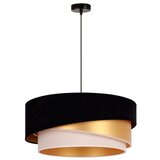  Duolla - Visilica na sajli KOBO 1xE27/15W/230V prečnik 45 cm crna/zlatna/krem | Eponuda.com
