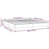  Za krevet s oprugama svjetlosivi 180x200 cm od tkanine | shoptok.hr