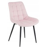  BERA stolica - svijetlo ružičasti baršun / crne noge x 1 | shoptok.hr