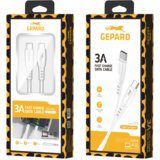 Gepard X73 podatkovni kabel (quick charge) 3,0A 60W type-c na type-c 1m bel | Shoptok.si