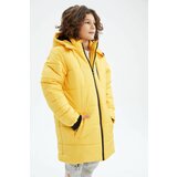Defacto Hooded Plush Coat/Parka Cene