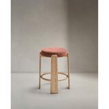Kave Home Barska stolica od čvrste jeseni boja terakote/u tamnoj prirodnoj boji (visine sjedala 65 cm) Granite – | shoptok.hr