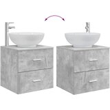  Set namještaja za kupaonicu 3 kom. Betonska siva | shoptok.hr