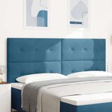  Vzglavje Gumb Tufted Temno Modro 200 cm Žamet, (22052667) Cene