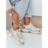 DStreet Sneakersy damskie na płaskiej podeszwie GLISSWALK beżowe ZY0616 Cene