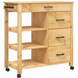  Kuhinjska kolica MONZA 84 x 40 x 88,5 cm od masivne borovine | Eponuda.com