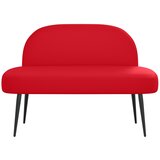  Oblikovana klupa s naslonjačem Crvena 110 x 60 x 76 cm | Eponuda.com