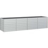  Povišena vrtna gredica 320 x 80 x 77 cm pocinčani čelik srebrna | shoptok.hr