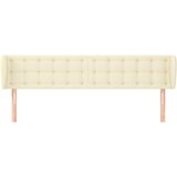  Uzglavlje s ušima krem 183x23x78/88 cm od umjetne kože | shoptok.hr