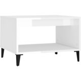  Stolić za kavu sjajni bijeli 60 x 50 x 40 cm konstruirano drvo | shoptok.hr