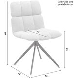 Bessagi Home stol malu, bež, vrtljiv | Shoptok.si