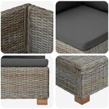 8 8 kom. Ratan set za opuštanje s jastučićima GENDT Kubu siva | shoptok.hr