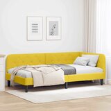  Kutni okvir kreveta Žuta 90 x 200 cm Baršun | shoptok.hr